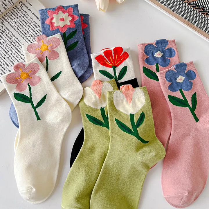 Daisy-Drift-Mid-Socks