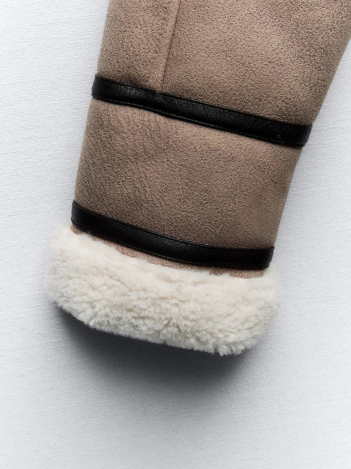 The Avielle Cropped Sherpa Jacket